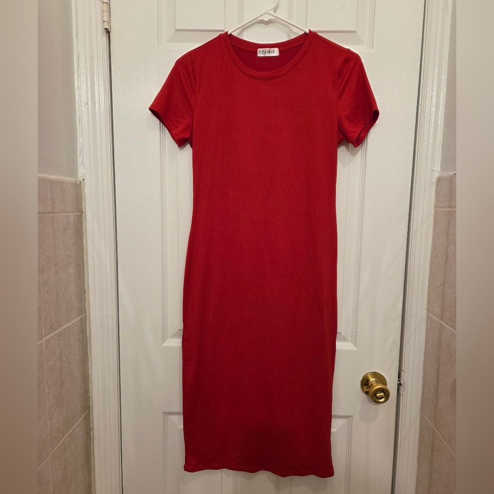Red T-Shirt Dress